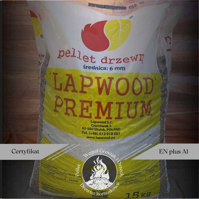 Pellet drzewny LAPWOOD Certyfikowany ENplusA1 Transport