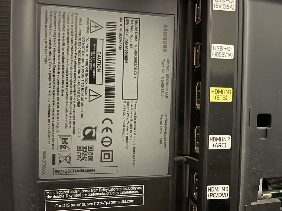 Телевізор Samsung UE40K5502AK