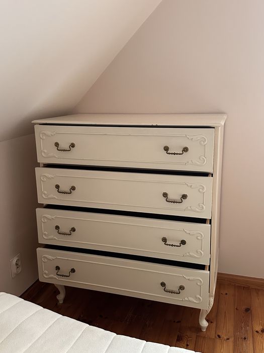 REZERWACJA Komplet sypialniany styl udwikowskim ŁÓZKO, SZAFA, KOMODA