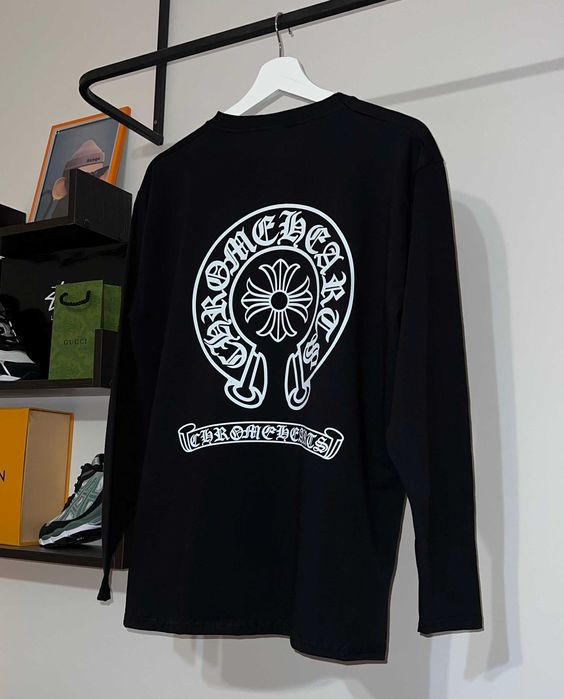 Лонгслів Chrome Hearts (white logo)