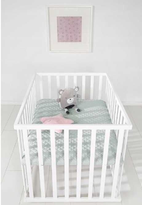 Roba Kojec dla dzieci 75 x 100 cm biało-szary Style