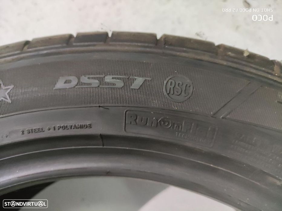2 pneus semi novos 245/50/18 dunlop rft - oferta dos portes