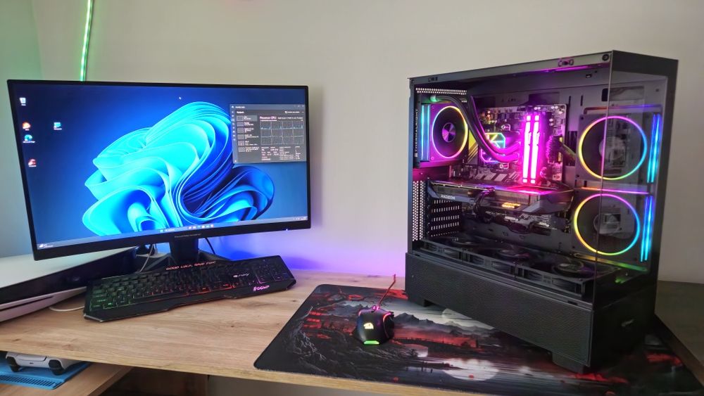 Komputer do gier Gamingowy Nowy Ryzen 5 Ram 32Gb Rx 9060 xt 16gb