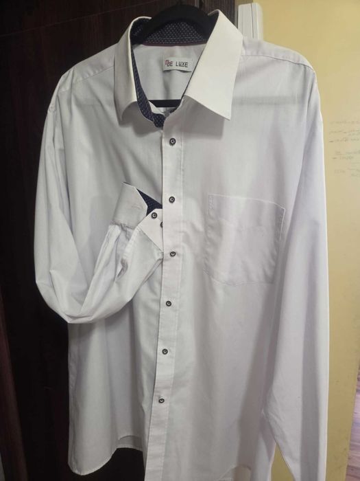 Biała koszula wizytowa De  - Luxe rozmiar 48