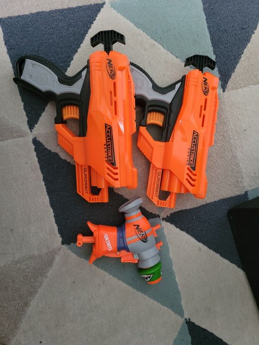 Zestaw Nerf Accustrike 2szt, Nerf Fortnite pistolety
