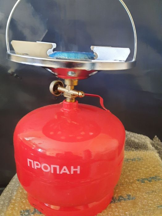 Продам газовий комплект: балон 5л. Пальник. Обігрівач керамічний.