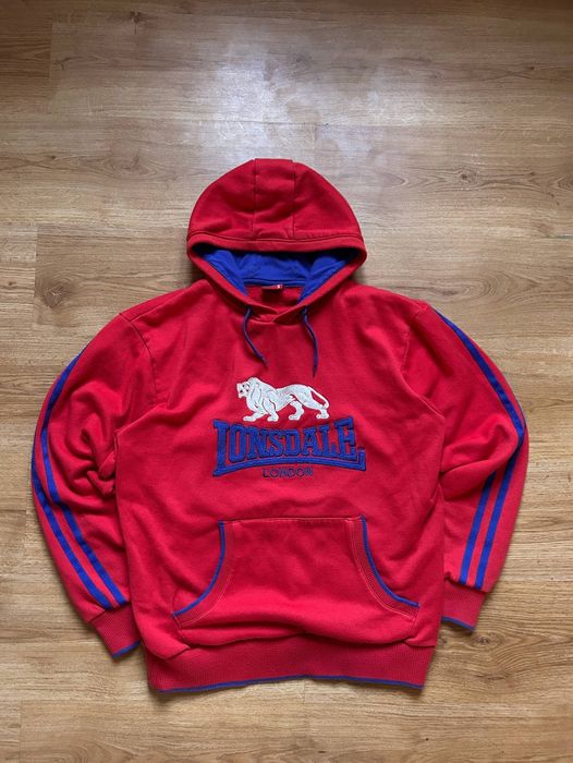 Червоне Lonsdale London — худі
