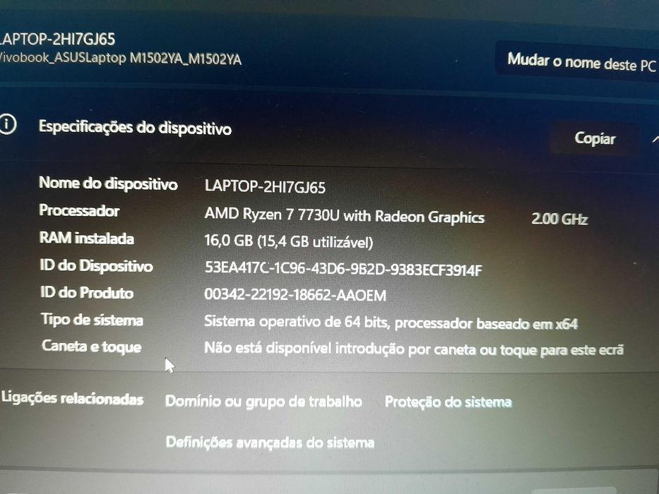 Portatil asus vivobook