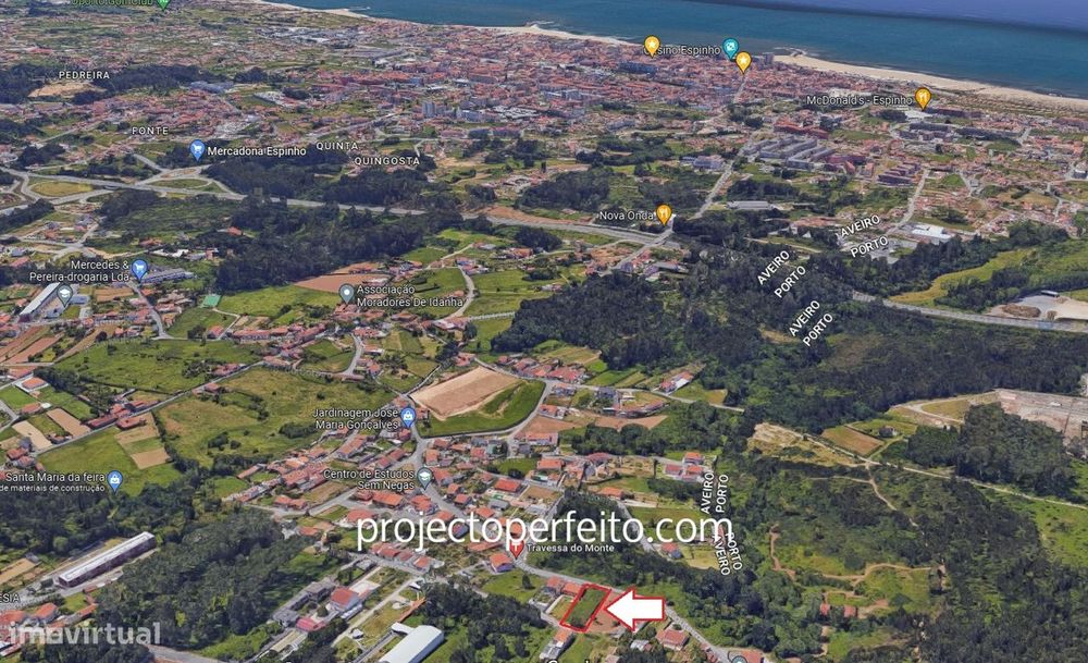 Terreno Para Construção  Venda em Anta e Guetim,Espinho