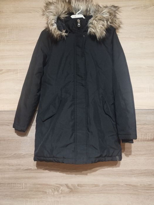 Zimowa kurtka parka młodzieżowa S/158/164