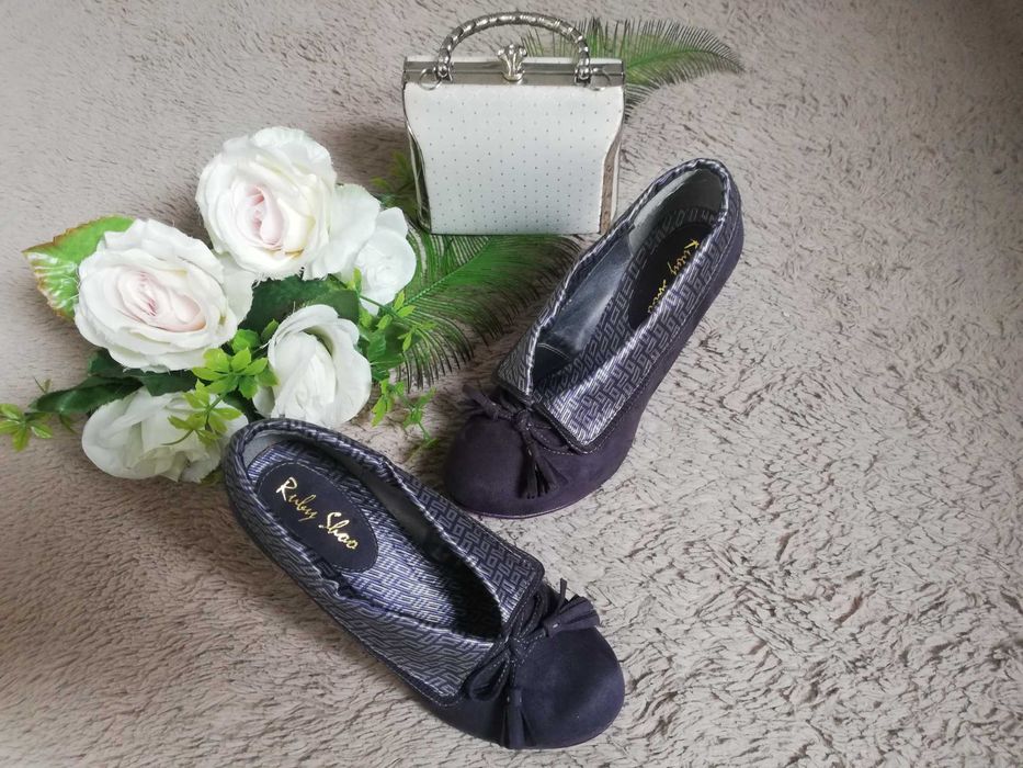 Ruby Shoo Damskie Obcasy  Zamsz, Z Ozdobnymi Chwostami