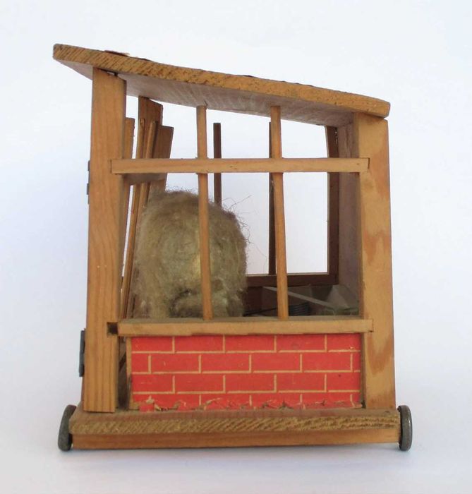 Antigo brinquedo Jaula com Urso