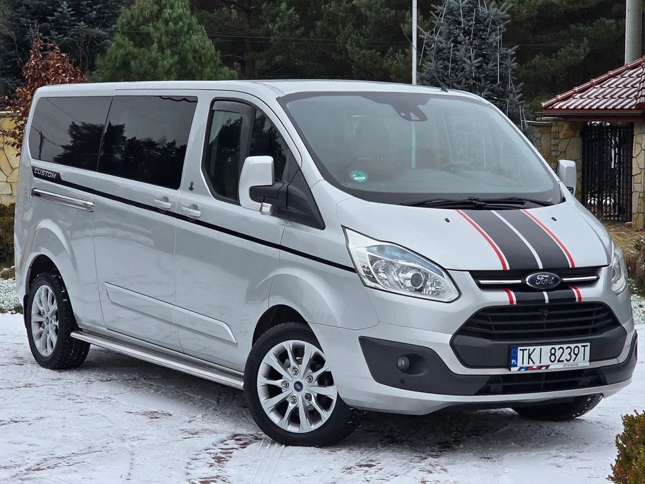 Ford Transit Custom 2.2TDCi_155KM_Long_Skóra_Navi_Kamera_Alu17"_2xDrzwi_Tempomat_Gwarancja