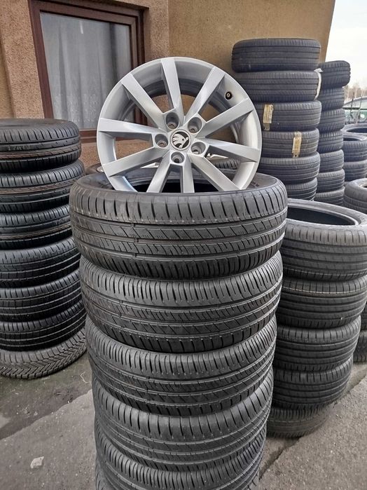 A522#  KOŁA ALUFELGI Nowe  Lato 5x100 Lato 205/55/R16"  Skoda