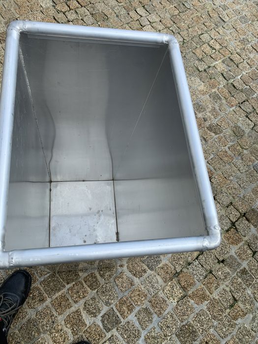 Contentor lixo alumínio multiuso