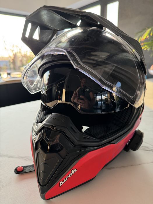 Kask Airoh Commander ADV + interkom roz. M