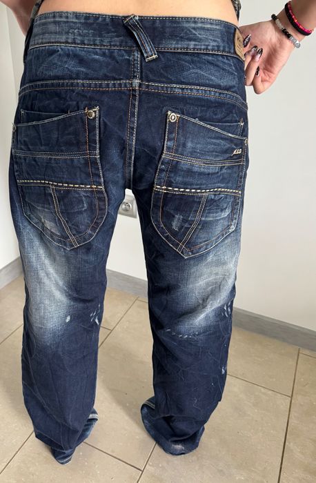 M.O.D spodnie jeans, szeroka nogawka r. 33/32 jeansy jak nowe