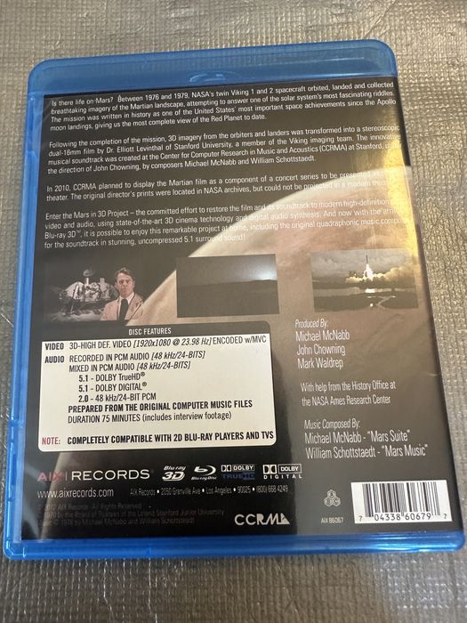 Mars in 3D: Images From the Viking Mission (Blu-Ray 3D)