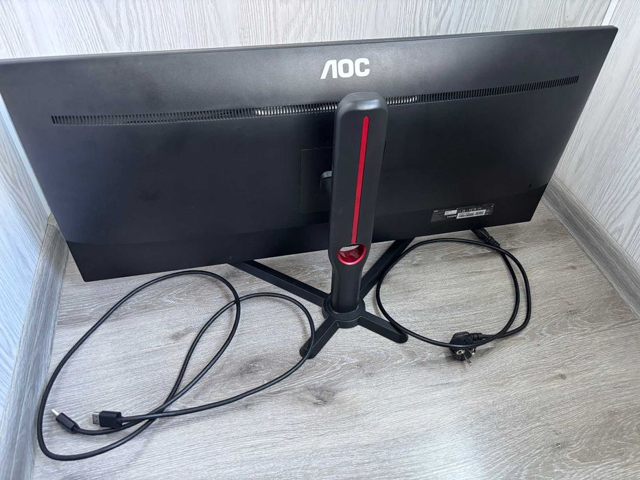 Монітор 34" AOC U34G3XM/EU -- UWQHD / 144 Hz / 8-bit / sRGB 121% / Adaptive Sync / G-SYNC Compatible / Freesync Premium / DisplayHDR 10
