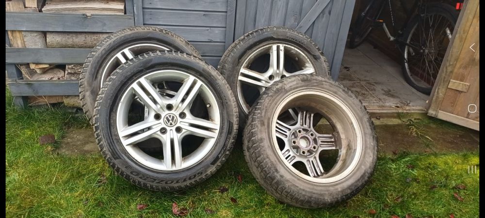 Koła aluminiowe opony zimowe VW 205/55 R16