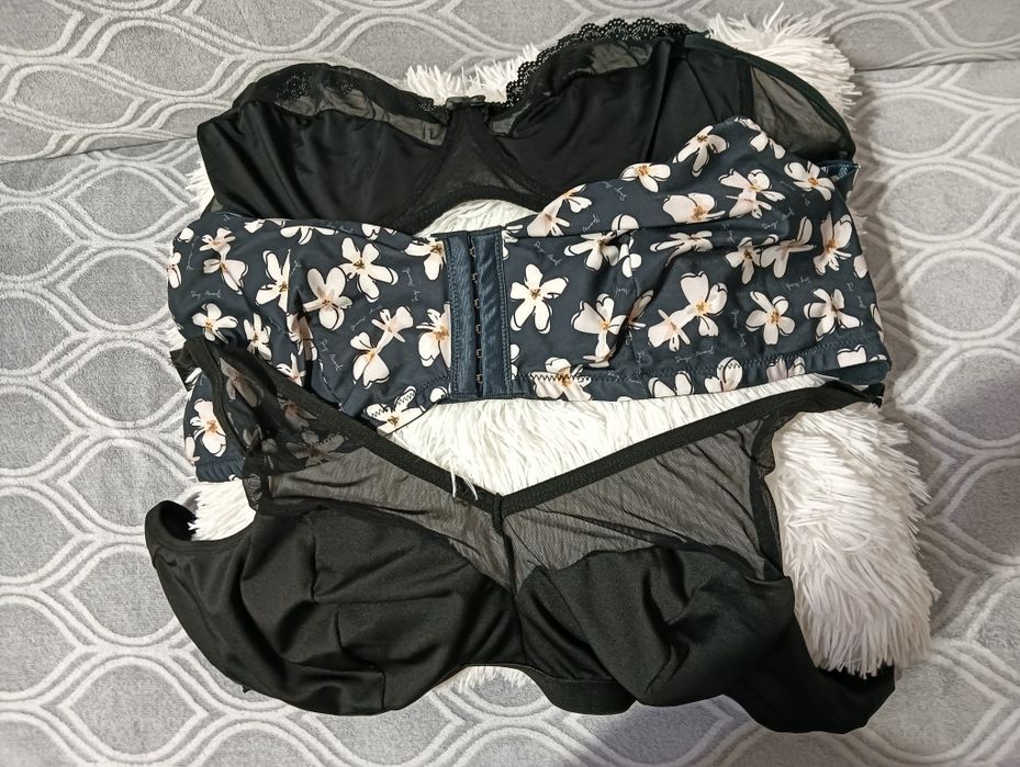 Zestaw 3 nieusztywnianych biustonoszy