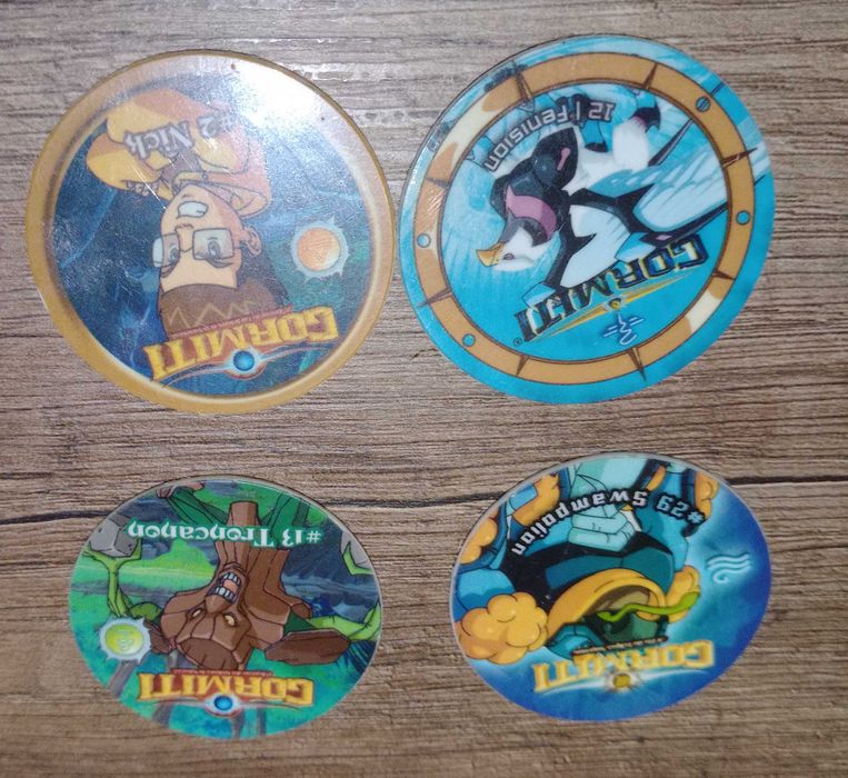Tazos Gormiti  2008 e 2010 Lote de 6 - ver Descrição