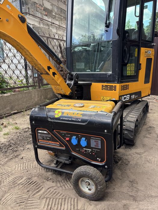 Minikoparka JCB wynajem wypożyczalnia