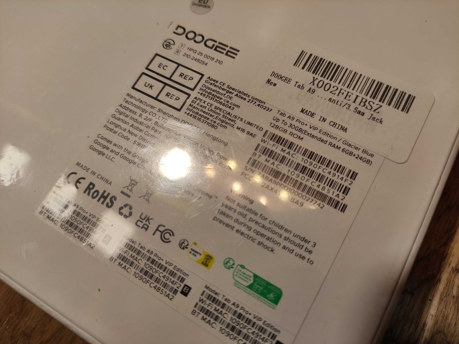 Новий планшет Doogee tab A9 Pro + Vip Edition в плівці акційна пропозиція