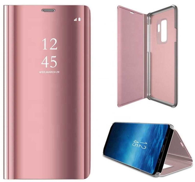 Etui z klapką do Samsung Galaxy A72 4G, A72 5G kolor: różowy