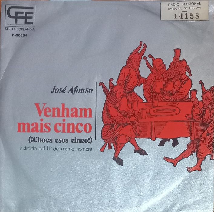 Discos vinil singles7 José Afonso