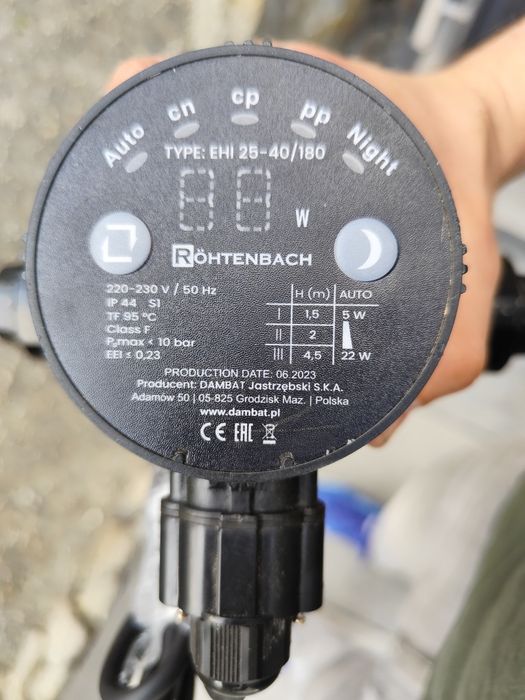 Pompa energooszczędna obiegowa rothenbach grundfos c.o. c.w.u