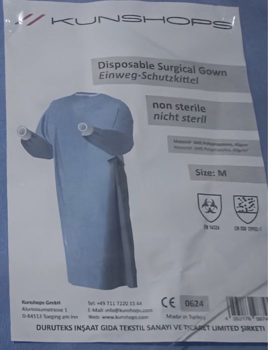 Халати медичні одноразові Туреччина,нові,опт і роздріб