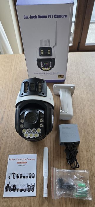 Kamera 4G SIM 50xzoom 8MP 2 ekrany + Karta pamięci Micro SD 4K 128GB