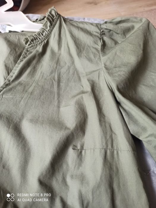 Sukienka oliwkowa roz. 40 primark, 100procent bawełna