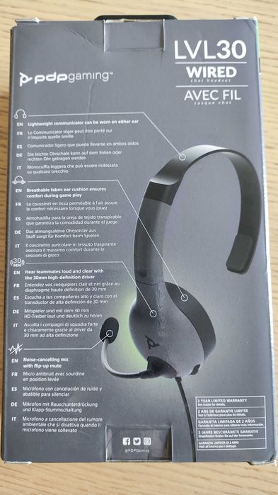 XBOX Zestaw słuchawkowy Słuchawki PDP LVL30 Chat na Xbox Series/One