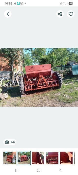 Трактор Сівалка Сз 1,8 сошникова