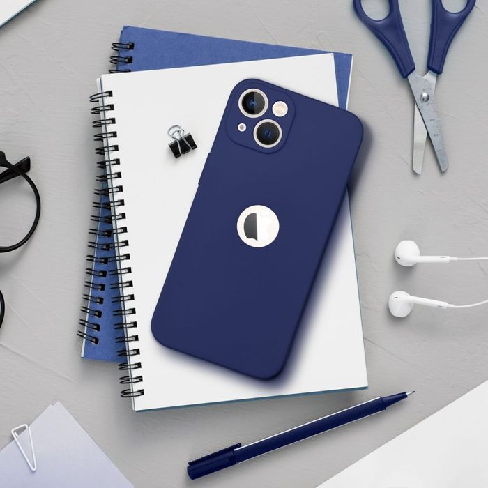 Futerał Soft Do Iphone 13 Ciemny Niebieski