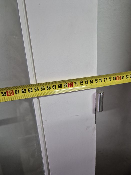 Porta de madeira com vidro