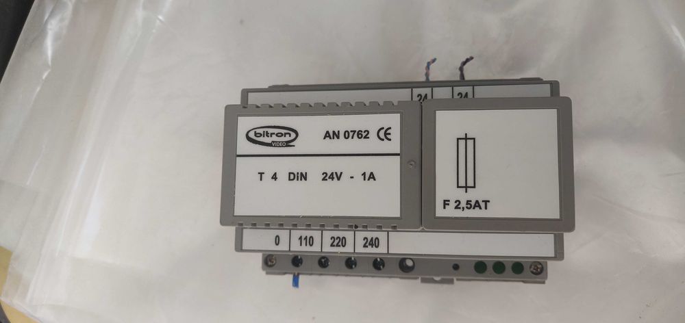 Fonte de alimentação bitron an 0762 para calha DIN 24V