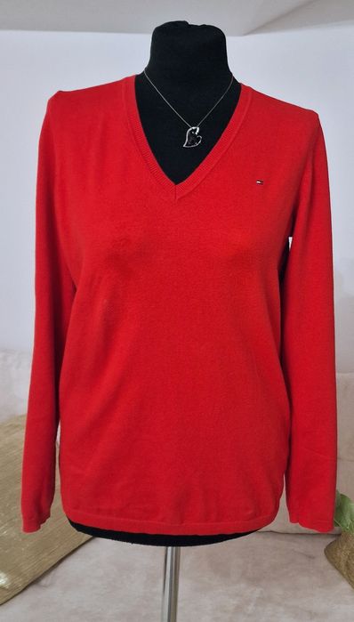 Sweterek czerwony"Tommy Hilfiger ".