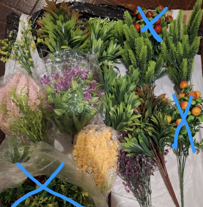 Штучні квіти, для букетів