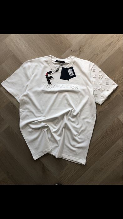 Koszulka haft louis vuitton s-2xl bawelna bluzka tshirt balenciaga ami