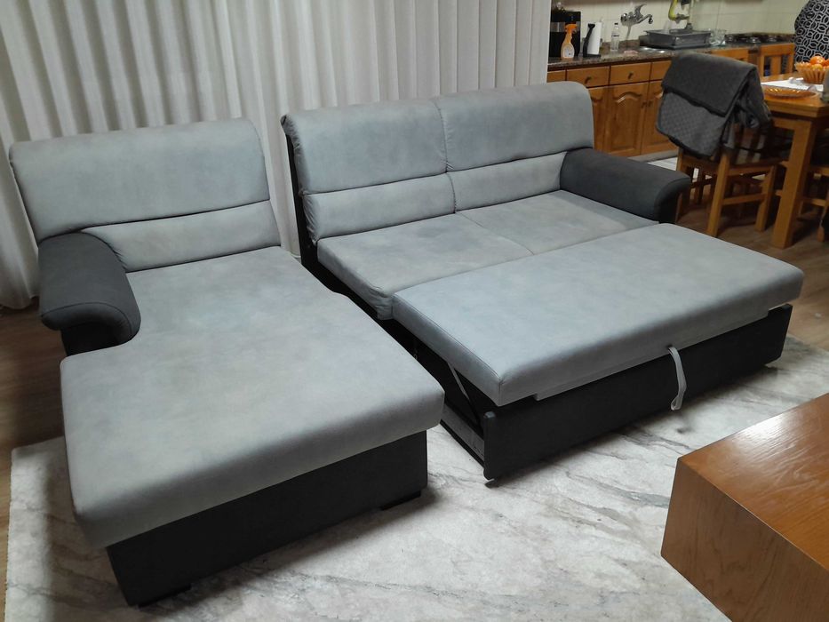 Sofá chaise long com apenas 1 ano