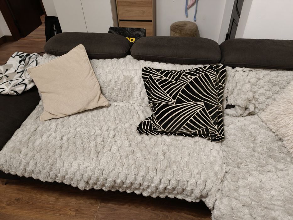 Sofá cama typo L em bom estado