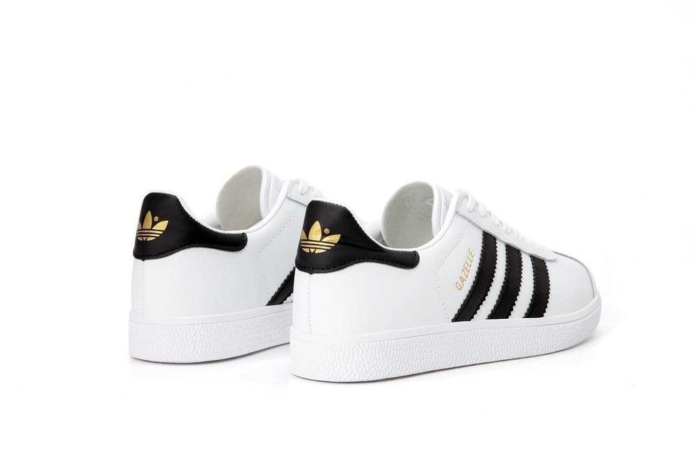 Кросівки Adidas Gazelle White/Black premium