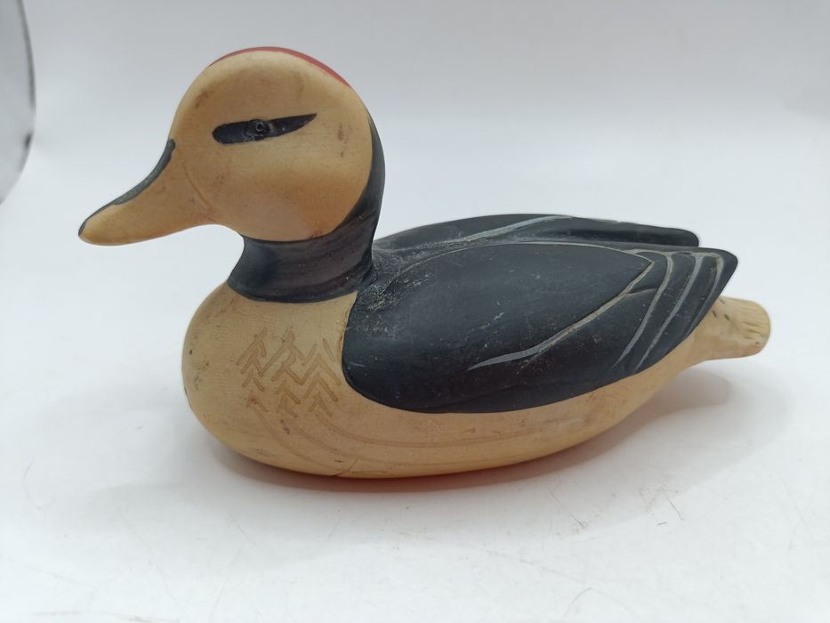 Ceramika dekoracja Mała kaczka ręcznie malowana wiosenna ozdoba