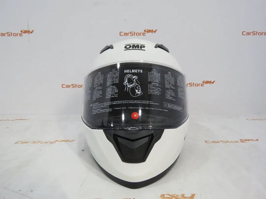 Capacete OMP Circuit EVO Preto Matte + Amarelo + Branco