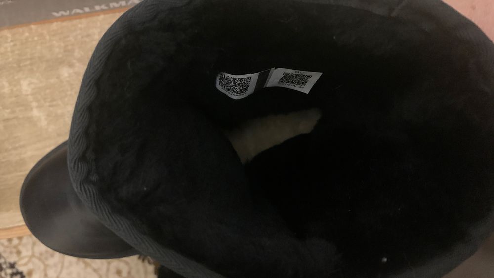 Уггі чоловічі шкіряні чорні UGG
