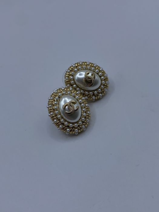 Chanel сережки оригінал з перлиною