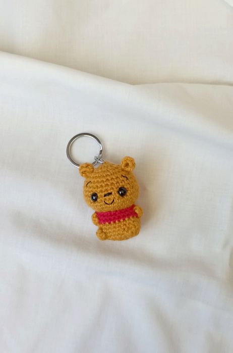 Porta-chaves Amigurumi Winnie the Pooh